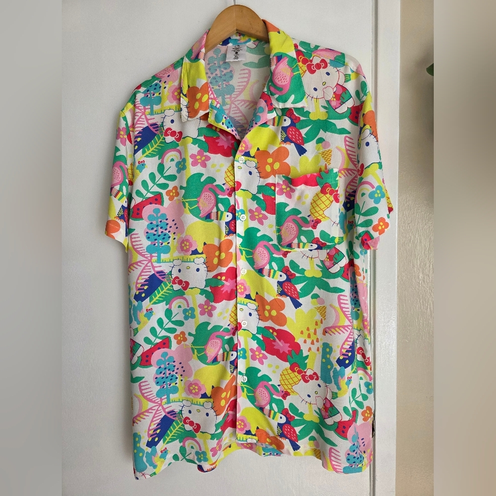 Hello Kitty Colorful Patterned Men’s Or Womans Shirt